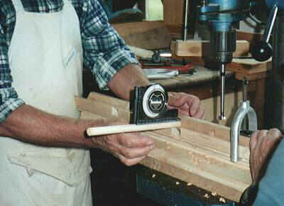 Craftsman using Angle Indicator