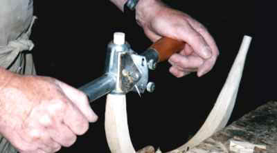 Craftsman using Rounder by Hand